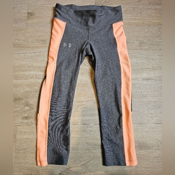 Under Armour Pants - Womens Size S Peach and Grey Underarmour Leggings